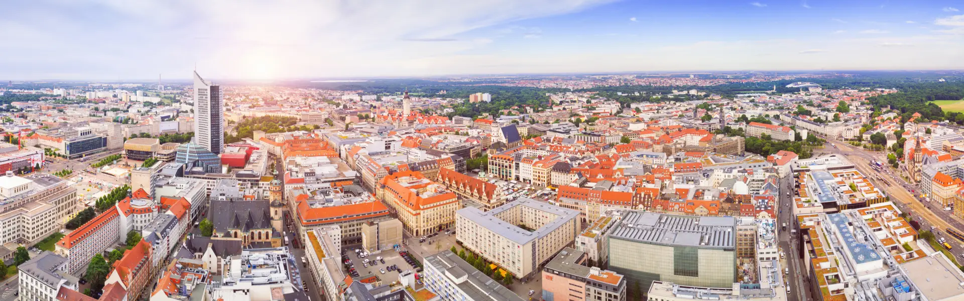 Skyline of Leipzig - H-Hotels in Leipzig - Official website